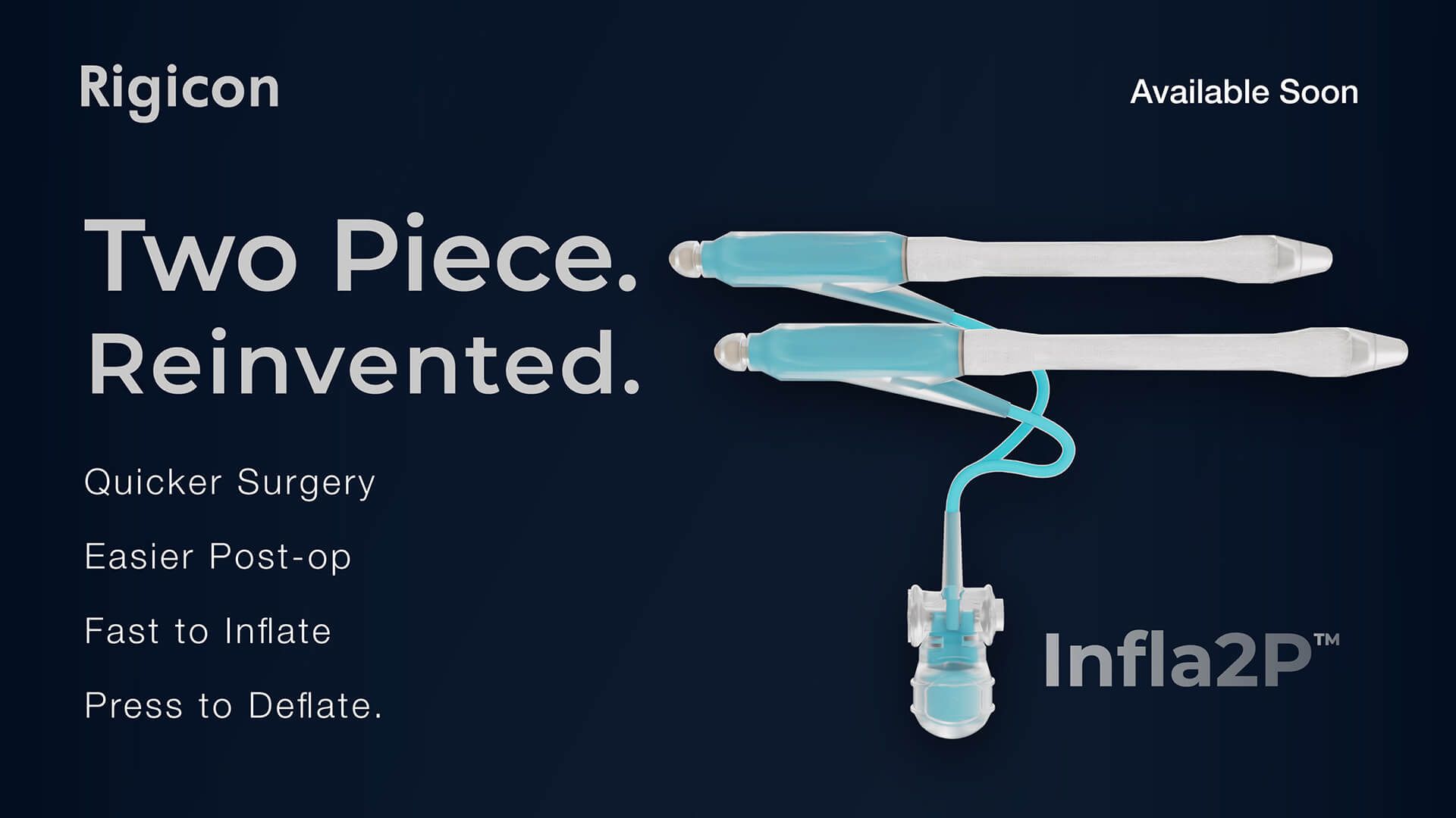 Rigicon Infla2P Inflatable Penile Prosthesis