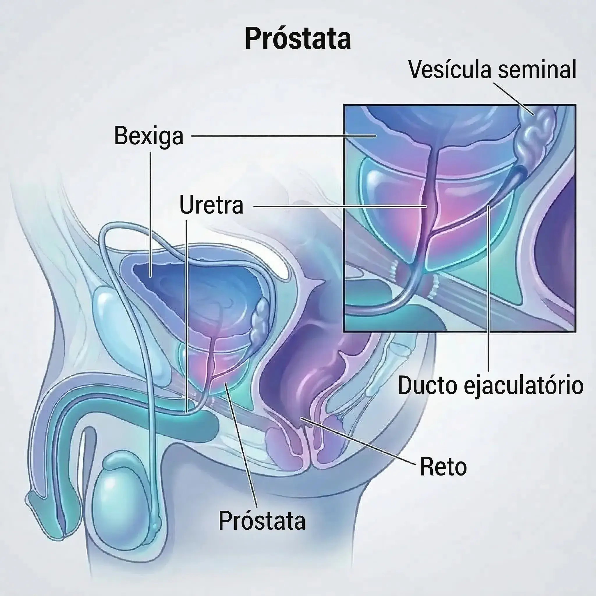 Anatomia da Prostata e do Esfinter Urinario
