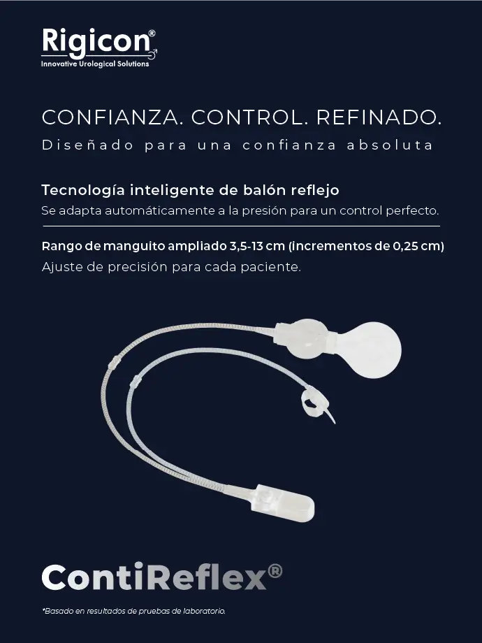 Rigicon ContiReflex Esfínter Urinario Artificial Mejorado