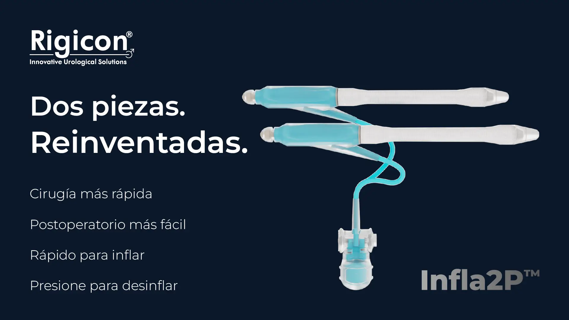 Rigicon Infla2P Prótesis Peniana Inflable