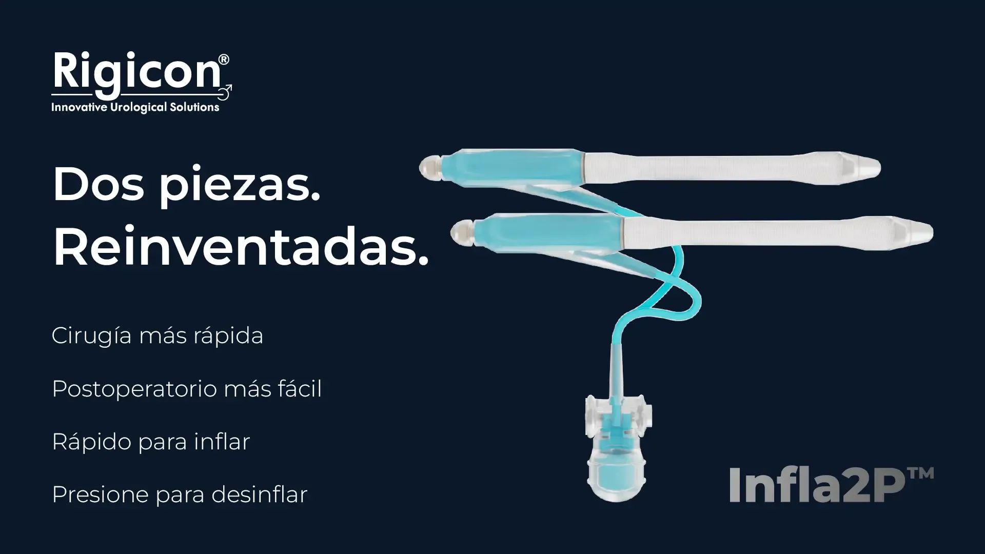 Rigicon Infla2P Prótesis Peniana Inflable