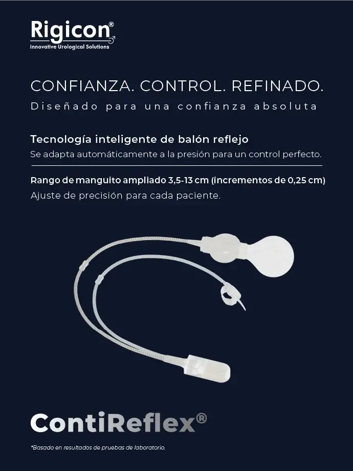 Rigicon ContiReflex Esfínter Urinario Artificial Mejorado