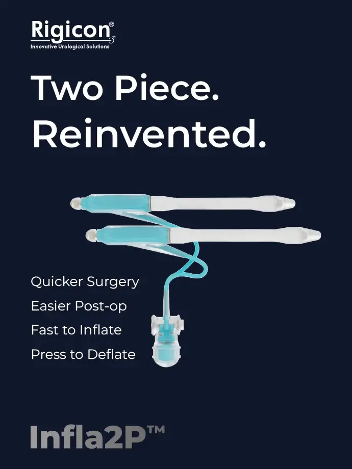 Rigicon Infla2P Inflatable Penile Prosthesis