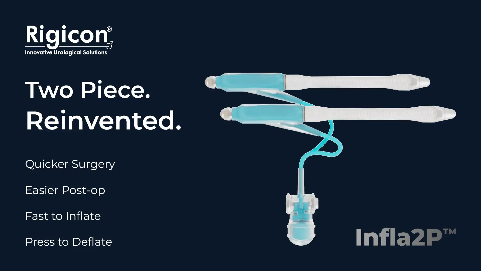 Rigicon Infla2P Inflatable Penile Prosthesis